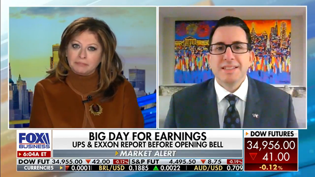 Portfolio Manager George Cipolloni Returns to Fox Business’ “Mornings with Maria” Photo